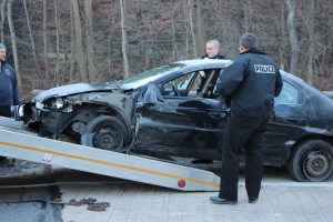 Woman Injured After Crashing Into Guardrail, SR54, Barnesville, 12-27-2014 (24)