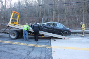 Woman Injured After Crashing Into Guardrail, SR54, Barnesville, 12-27-2014 (27)