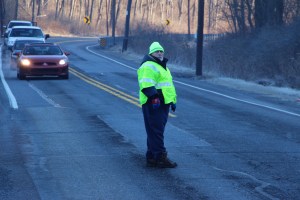Woman Injured After Crashing Into Guardrail, SR54, Barnesville, 12-27-2014 (37)