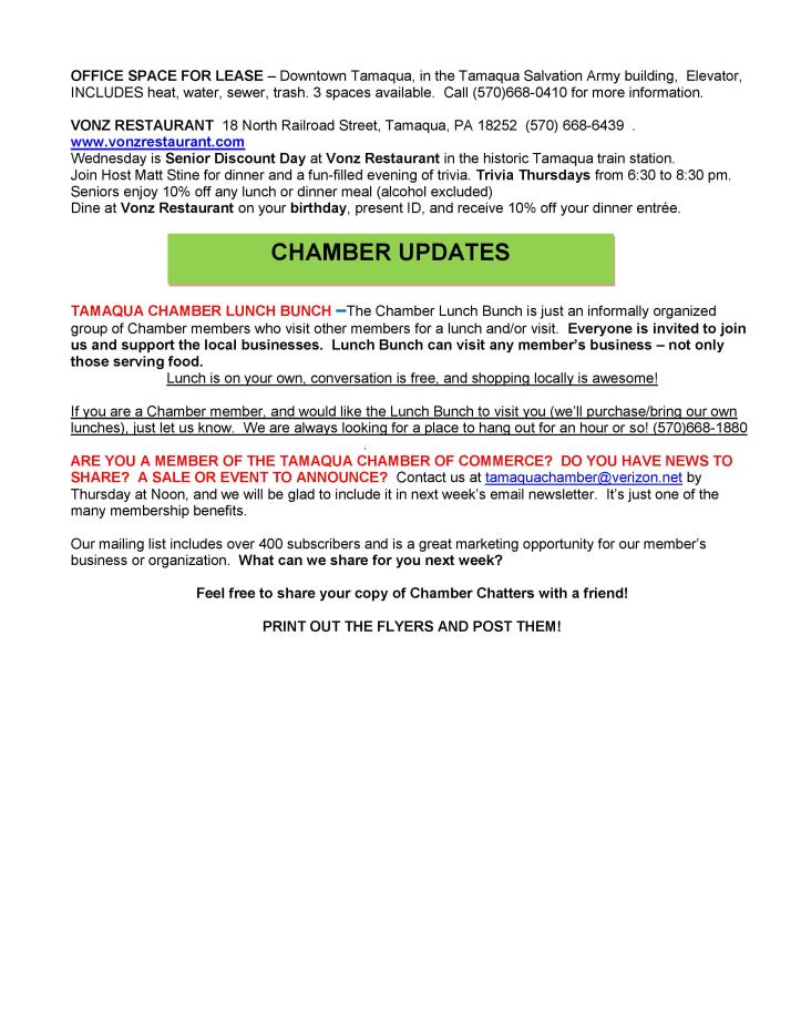 1-16-2015, Tamaqua Chamber of Commerce, Chamber Chatters-page-003