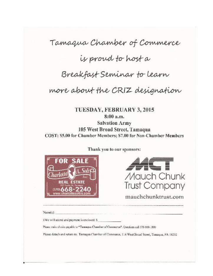 1-23-2015, Tamaqua Chamber of Commerce, Chamber Chatters-page-004