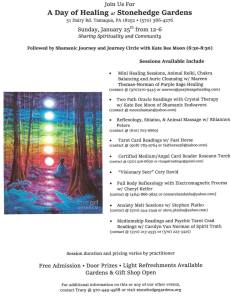 1-25-2015, Day of Healing, Stonehedge Gardens, South Tamaqua