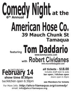 2-14-2015, Comedy Night, American Hose Company, Tamaqua-page-001