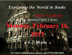 2-16-2015, Teen Read, Public Library, Tamaqua