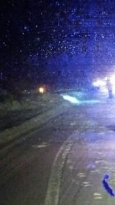 Car Down Embankment, from Justin Martinson, Owl Creek, Tamaqua, 1-26-2015 (5)