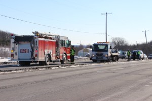 Car vs Tractor Trailer, SR309, Kline Township, 1-31-2015 (16)