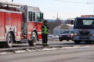 Car vs Tractor Trailer, SR309, Kline Township, 1-31-2015 (17)