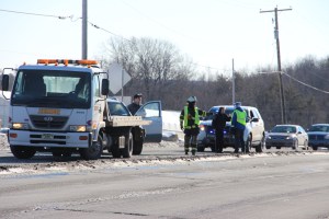 Car vs Tractor Trailer, SR309, Kline Township, 1-31-2015 (19)