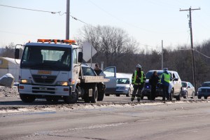 Car vs Tractor Trailer, SR309, Kline Township, 1-31-2015 (21)