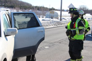 Car vs Tractor Trailer, SR309, Kline Township, 1-31-2015 (3)