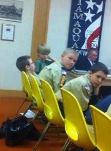 Cub, Boy Scouts, Pack 777, Council Meeting, Borough Hall, Tamaqua, 1-20-2015 (1)