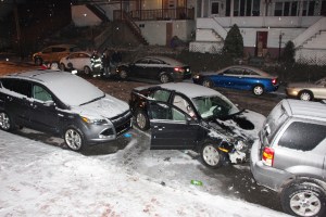 Driver Damages Four Parked Vehicles, North Greenwood Street, Tamaqua (99)