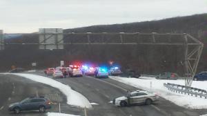 from Deb Neary, Mahanoy, End of High Speed Chase, Interstate 81, Mahanoy City exit (1)