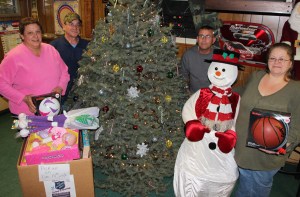 Pictured from left are members Amy Marcin, Joe Knepper, Mark Lawson, Frosty and Linda Hutta.