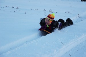 Kids Sledding, Kleckner's Hill, New Ringgold, West Penn, 1-24-2015 (11)
