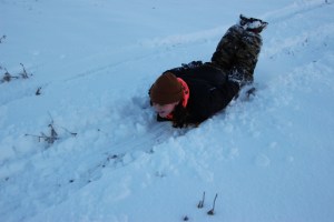 Kids Sledding, Kleckner's Hill, New Ringgold, West Penn, 1-24-2015 (20)