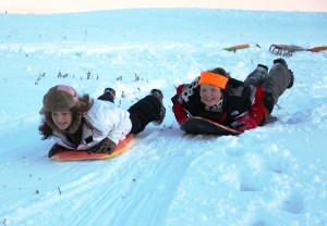Kids Sledding, Kleckner's Hill, New Ringgold, West Penn, 1-24-2015 (44)
