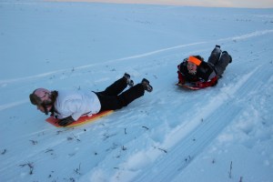 Kids Sledding, Kleckner's Hill, New Ringgold, West Penn, 1-24-2015 (49)