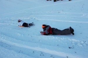 Kids Sledding, Kleckner's Hill, New Ringgold, West Penn, 1-24-2015 (54)