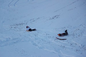 Kids Sledding, Kleckner's Hill, New Ringgold, West Penn, 1-24-2015 (62)
