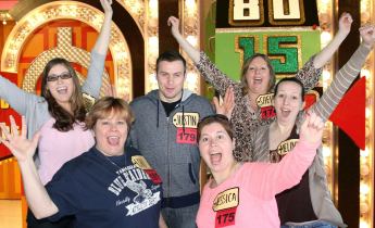 Serving as audience members during a taping of "The Price Is Right" were