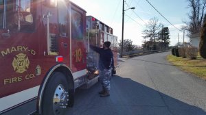 Santa Arrives at Mary D Fire Company, Mary D, 12-21-2014 (3)