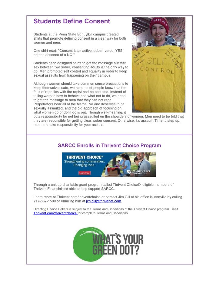 Sexual Assault Resource & Counseling Center, Newsletter, February 2015-page-002