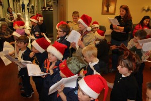 Tamaqua Cub, Boy Scouts Visit Residents, St. Luke's Hospital, Coaldale, 12-16-2014 (2)