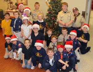 Tamaqua Cub, Boy Scouts Visit Residents, St. Luke's Hospital, Coaldale, 12-16-2014 (32)