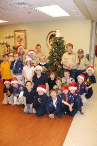 Tamaqua Cub, Boy Scouts Visit Residents, St. Luke's Hospital, Coaldale, 12-16-2014 (46)