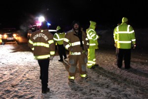 Vehicle Snaps Pole, Fairview Street and Marian Avenue, Rush Township, 1-21-2015 (8)