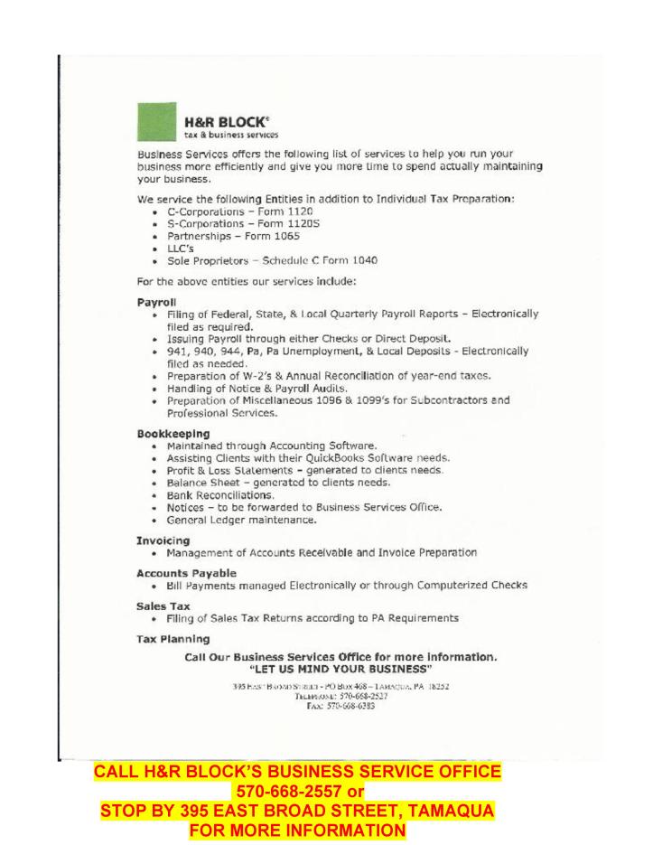 1-30-2015, Tamaqua Chamber of Commerce, Chamber Chatters-page-005