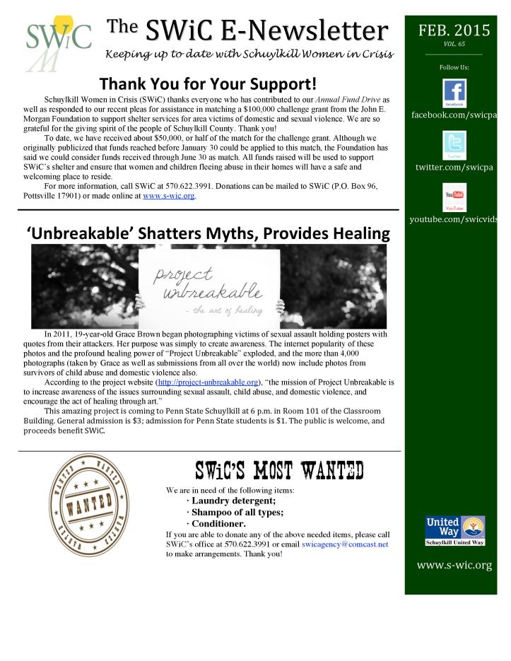 2-1-2015, SWiC Newsletter, Schuylkill County-page-001