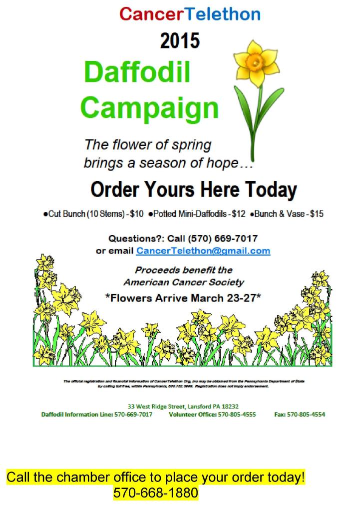 2-13-2015, Tamaqua Chamber of Commerce, Chamber Chatters-page-014, ACS, Cancer Telethon, Daffodil Campaign