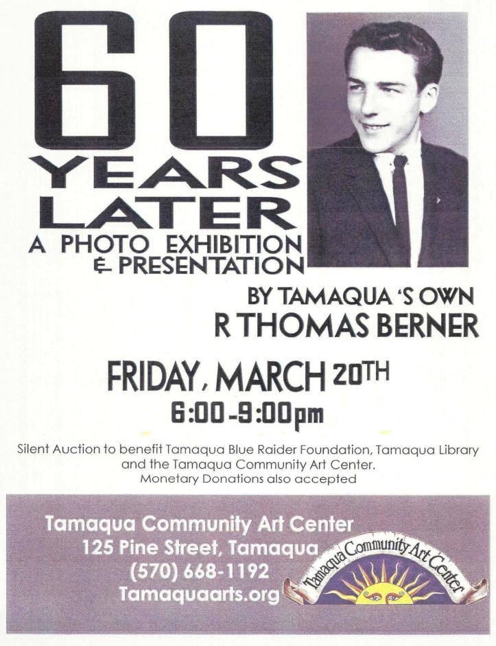 2-13-2015, Tamaqua Chamber of Commerce, Chamber Chatters-page-018, 60 Years Later, R Thomas Berner