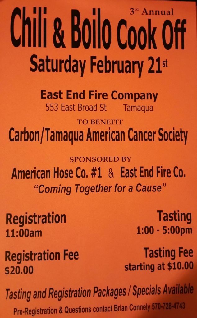 2-21-2015, Chili and Boilo Contest, East End Fire Company, Tamaqua (2)