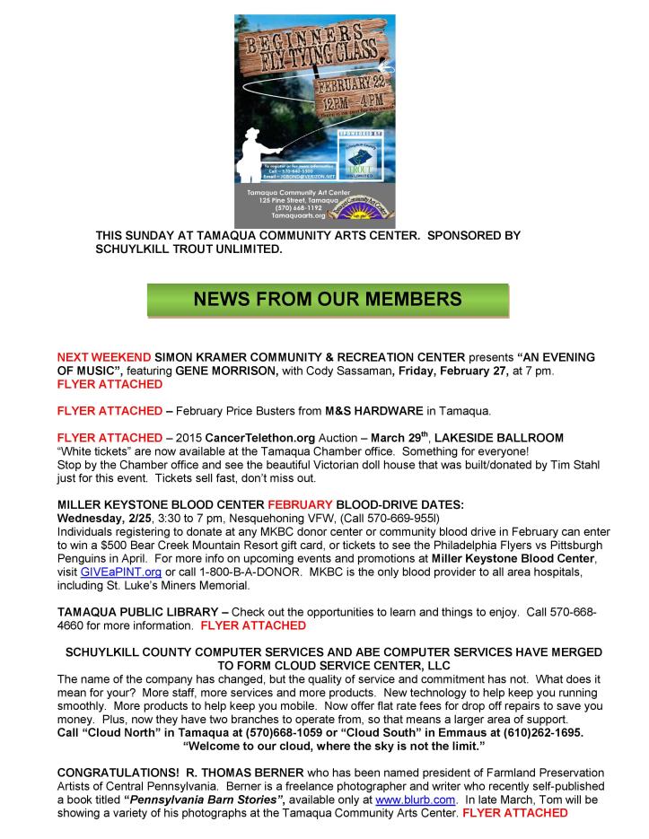 2-27-2015, Tamaqua Chamber of Commerce Chamber Chatters-page-002