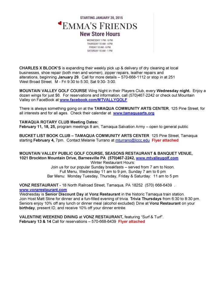 2-6-2015, Tamaqua Chamber of Commerce, Chamber Chatters-page-003