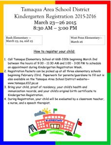 3-23-2015, Tamaqua Elementary School, District, Student Registration FLYER-page-001