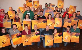 Couples Paint and Sip, Tamaqua Community Arts Center, Tamaqua, 2-13-2015 (110)