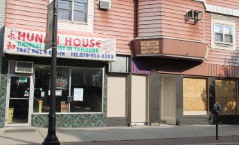 Pictured is the outside of the restaurant during construction in October of last year.