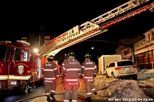 Special to TamaquaArea.com / Photo credit: Bill Barr / McAdoo firefighters, along with Hazleton area fire companies, responded to two fires early this morning.