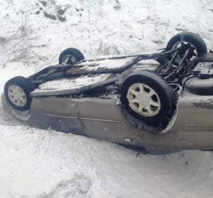 Overturned Car, from Diesel and McAdoo Fire Company, Interstate 81 (3)
