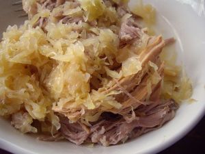 pork and sauerkraut dinner