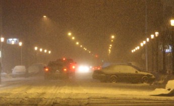 Snow Fall, East Centre Street, SR54, Mahanoy City, 2-14-2015 (3)