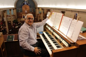 Tom Cara Playing Organ, St. John XXIII Roman Catholic Parish, Tamaqua (4)