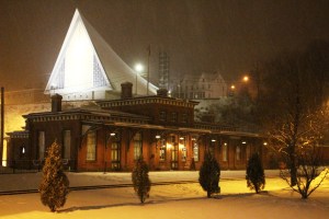Train Station Photos, from Depot Square Park, Tamaqua, 2-1-2015 (3) - Copy