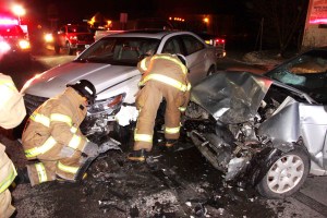 Two Vehicle Accident, in area of Main Street, SR309, Rush Township, 1-31-2015 (26)
