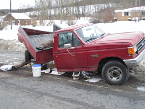 Two Vehicle Accident with Rollover, Penn Drive, Route 443, Mantzville, 2-18-2010 (13)