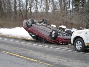 Two Vehicle Accident with Rollover, Penn Drive, Route 443, Mantzville, 2-18-2010 (2)